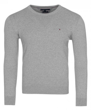 Tommy Hilfiger sweter męski szary c-nk L