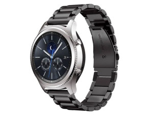 Bransoleta Stainless Steel Alogy stal nierdzewna do smartwatcha 22mm Czarny