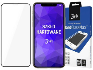 Szkło hartowane HardGlass Max 3mk 3D do Apple iPhone X/ XS 11 Pro Black