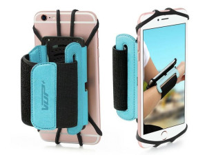 Etui opaska sportowa armband VUP+ na nadgarstek do telefonu Niebieskie