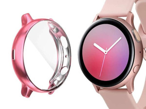 Etui silikonowe Alogy case do Galaxy Watch Active 2 44mm Różowe