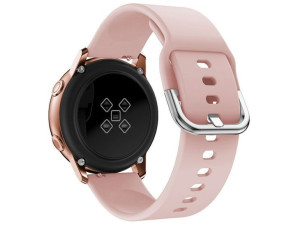 Gumowy Uniwersalny pasek sportowy Alogy soft band do smartwatcha 20mm Różow