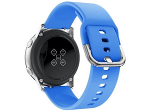 Gumowy Uniwersalny pasek sportowy Alogy soft band do smartwatcha 20mm Niebi