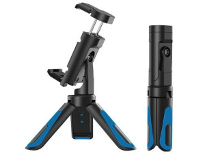 Apexel APL-JJ08 Stojak mini Tripod statyw 360 uchwyt do telefonu Blue