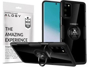 Etui Alogy Ring Holder Clear Armor do Samsung Galaxy S20 czarne