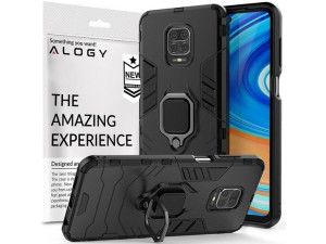 Etui Alogy Stand Ring Armor do Xiaomi Redmi Note 9S/ Pro/ Max czarne