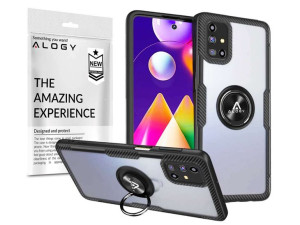 Etui Alogy Ring Holder Clear Armor do Samsung Galaxy M31s czarne