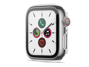 Etui obudowa  Alogy 2w1 nakładka ze szkłem do Apple Watch 4/5/6/SE 44mm Sre
