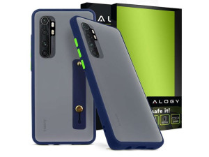 Etui Alogy Bumper case z paskiem do Xiaomi Mi Note 10 Lite Granatowe