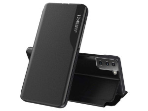 Etui z klapką portfel Alogy skórzane Smart View Cover do Samsung Galaxy S21