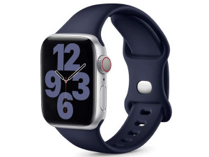 Sportowy pasek Alogy gumowy do Apple Watch 42/44/45/49mm Granatowy