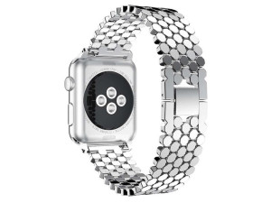 Elegancka bransoleta pasek Alogy Stainless Steel do Apple Watch 42/44/45/49