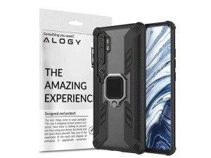 Pancerne etui Alogy Ring Carbon Holder do Xiaomi Mi Note 10/ 10 Pro
