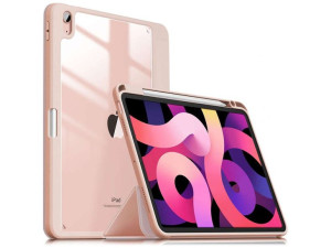 Etui ochronne Infiland Crystal Case Pencil do Apple iPad Air 4 2020 Pink