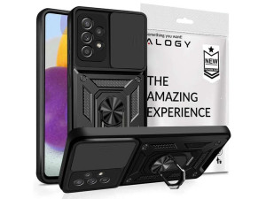 Etui Alogy Camshield Stand Ring z osłonką na aparat do Samsung Galaxy A72 4