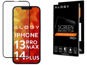 Szkło Alogy Full Glue case friendly do Apple iPhone 13 Pro Max/ 14 Plus Bla