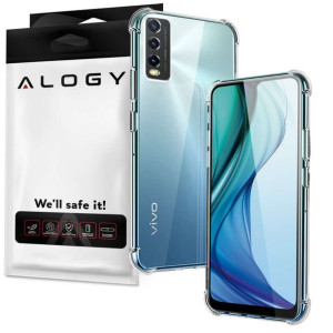 Etui na telefon do Vivo Y20s/ Y11s pancerne ShockProof Alogy Przezroczyste