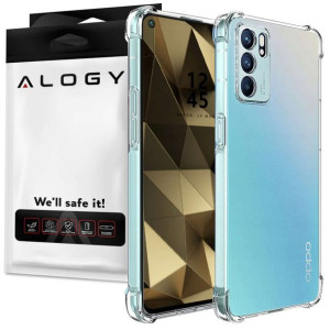 Etui do Oppo Reno 6 Pro 5G China pancerne Alogy ShockProof Przezroczyste