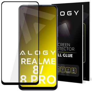 Szkło hartowane Alogy Full Glue do etui case friendly do Realme 8 / 8 Pro C