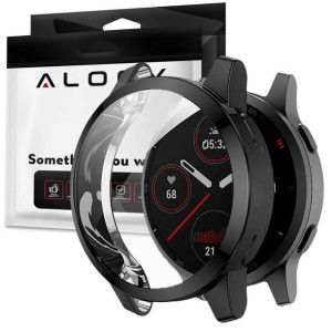 Etui silikonowe nakładka z folią ochronną Alogy do Garmin Venu 2s 40mm Czar