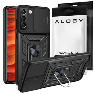 Pancerne etui z osłoną aparatu Alogy Camshield Stand Ring do Samsung Galaxy