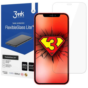 Niepękające szkło hybrydowe 3mk Flexible Glass Lite do Apple iPhone 12/12 P