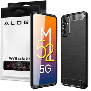 Etui do Samsung Galaxy M52 5G Alogy Rugged Armor obudowa TPU Carbon Black