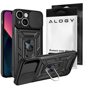 Etui Alogy Camshield Stand Ring z osłonką na aparat do Apple iPhone 13