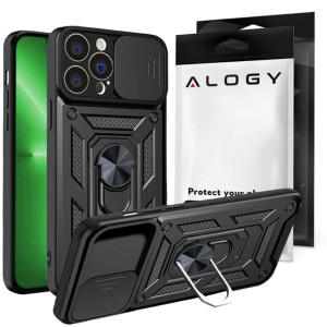 Etui Alogy Camshield Stand Ring z osłonką na aparat do Apple iPhone 13 Pro