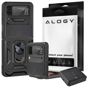 Etui Alogy Camshield Stand Ring z osłonką na aparat do Samsung Galaxy Z Fli