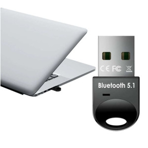 Mini Adapter odbiornik Bluetooth 5.1 Alogy USB-A Sygnał bezprzewodowy Czarn