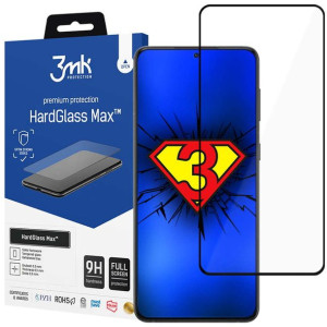 Szkło hartowane na ekran 3mk HardGlass Max FP do Samsung Galaxy S22 Plus Bl
