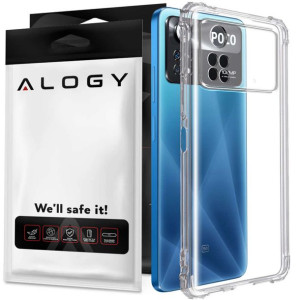 Silikonowe etui pancerne ShockProof Alogy do Xiaomi Poco X4 Pro 5G Przezroc