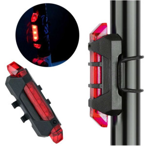 Tylna lampka rowerowa USB Alogy migające światło na rower oświetlenie na ty
