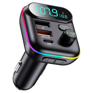 Ładowarka samochodowa Alogy Transmiter FM Bluetooth 5.0 Karta pamięci 32GB