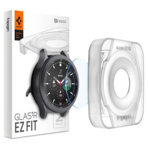2x Szkło hartowane Spigen Glas.Tr Ez Fit do Samsung Galaxy Watch 4 Classic