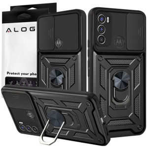 Pancerne etui z osłoną aparatu Alogy Camshield Stand Ring do Motorola Moto