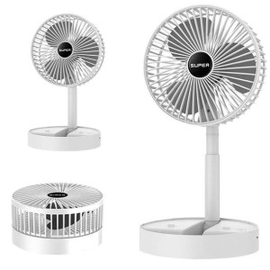 Wiatrak biurkowy bezprzewodowy USB Alogy składany przenośny wentylator na b