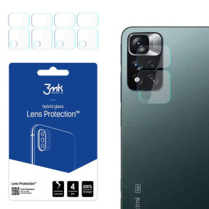 Szkło x4 na kamerę obiektyw 3mk Lens Protection do Xiaomi Redmi Note 11 Pro