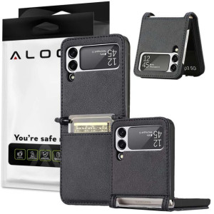 Etui zamykane z klapką portfel Alogy skórzane do Samsung Galaxy Z Flip 3 5G