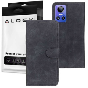 Etui z klapką portfel Alogy magnetyczne skórzane do Realme GT Neo 3 Global