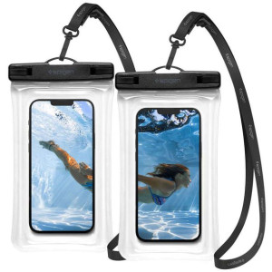 Uniwersalne etui wodoodporne x2 na telefon 8.2 Spigen A610 IPX8 Crystal Cle