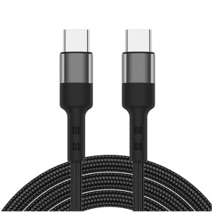 Kabel Alogy przewód USB-C do USB-C Type C 3A 60W 1m Czarny