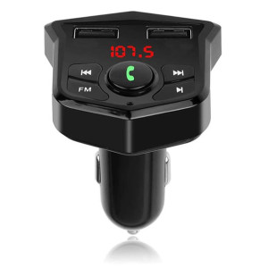 Transmiter samochodowy FM Bluetooth odtwarzacz MP3 SD Ładowarka do auta 2x