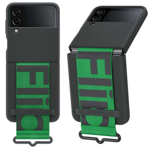 Oryginalne etui Samsung Silicone Cover Strap do Samsung Galaxy Z Flip 4 Cza