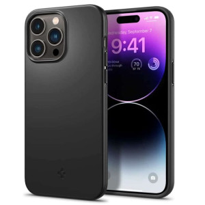 Etui obudowa cover Spigen Thin Fit do Apple iPhone 14 Pro Max Black