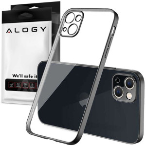 Etui Alogy TPU Luxury Case z osłonką na aparat do Apple iPhone 13 czarno-pr