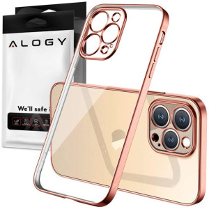 Etui Alogy TPU Luxury Case z osłonką na aparat do Apple iPhone 13 Pro różow