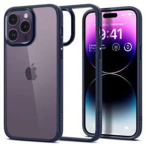 Etui obudowa case Spigen Ultra Hybrid do Apple iPhone 14 Pro Navy Blue
