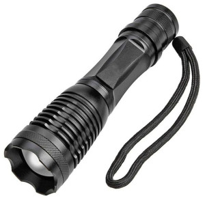 Latarka taktyczna z diodą LED CREE-XML-T6 ZOOM 800m Mocna lampka + ładowark